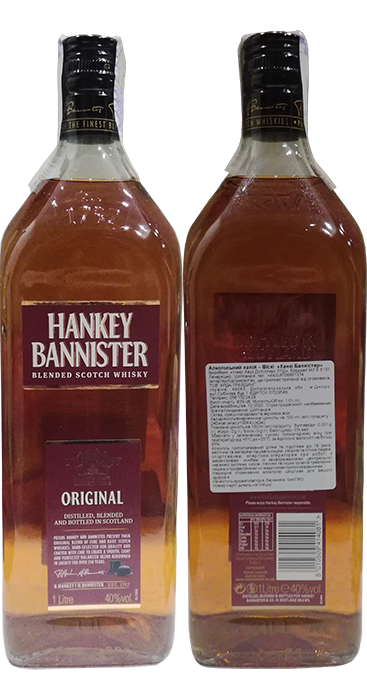 Виски Hankey Bannister Original в бутылке 1 литр