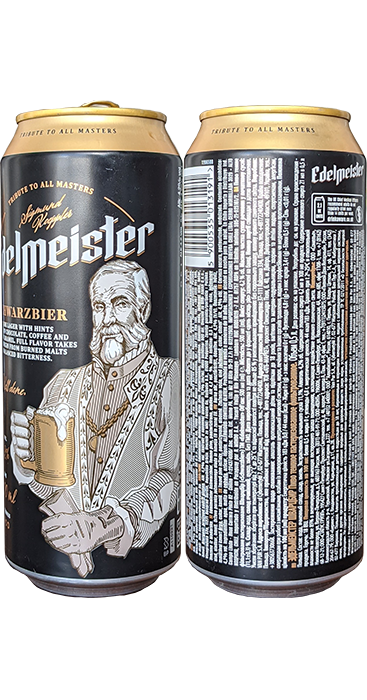 Пиво Edelmeister Schwarzbier в банке 0,5 литра