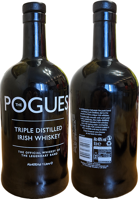 Виски The Pogues Irish Whiskey в бутылке 0,7 литра