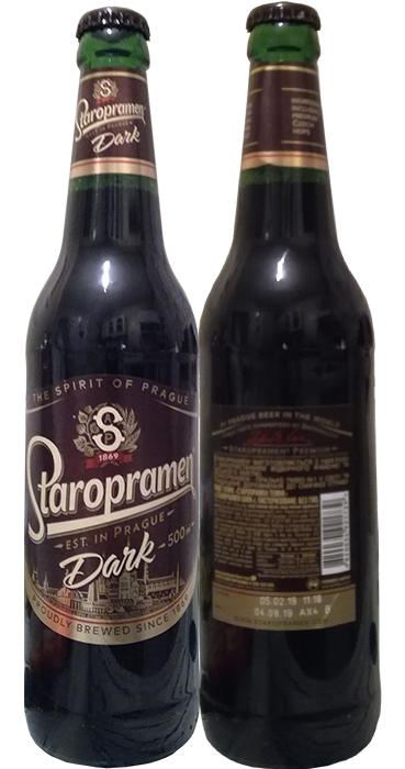 Пиво Staropramen Dark в бутылке 0,5 литра