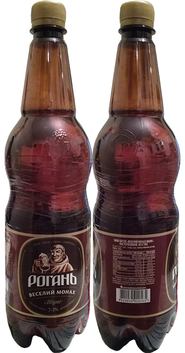 Пиво Веселый монах от Рогань в бутылке 1 литр