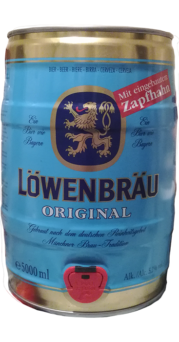 Пиво Lowenbrau Original в мини бочке 5 литров