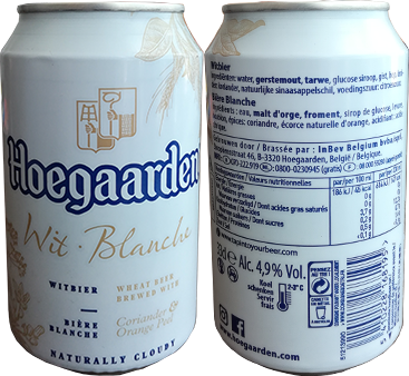 Пиво Hoegaarden Wit Blanche в банке 0,33 литра
