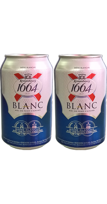 Пиво Kronenbourg 1664 Blanc в банке 0,33 литра