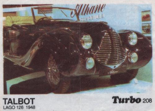 Turbo № 208: Talbot Lago 126 1948