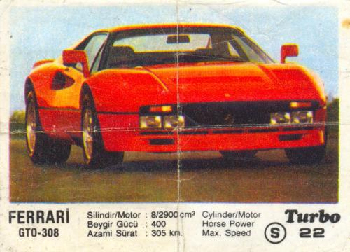 Turbo № 022: Ferrari GTO-308