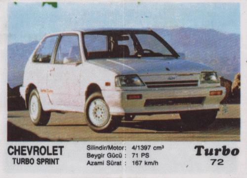 Turbo № 072: Chevrolet Turbo Sprint