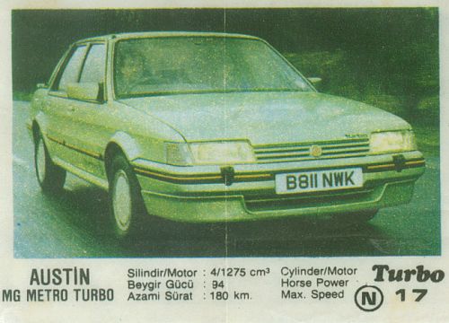 Turbo № 017: Austin MG Metro Turbo