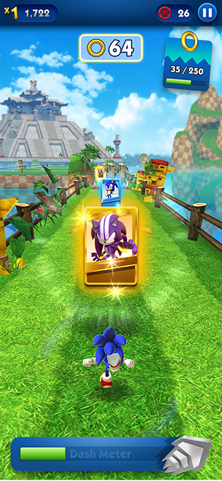 Скрин из игры Sonic Dash